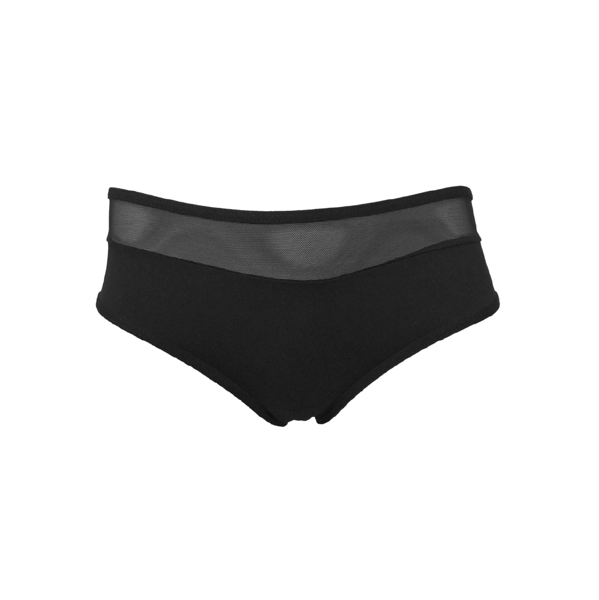 Panty Bikini 10149 con Malla Traslucida y Ajuste Suave