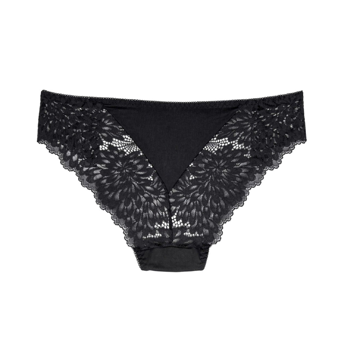 Pantie Boxer de Encaje con Cobertura Media