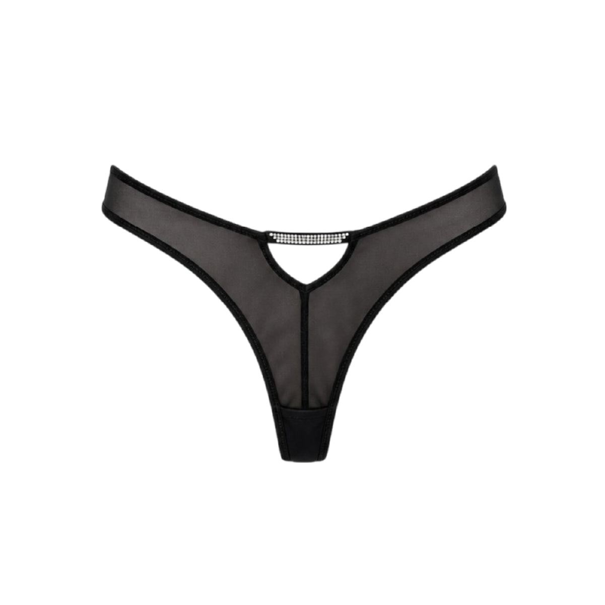 Pantie Tanga con Transparencias y Abertura Posterior