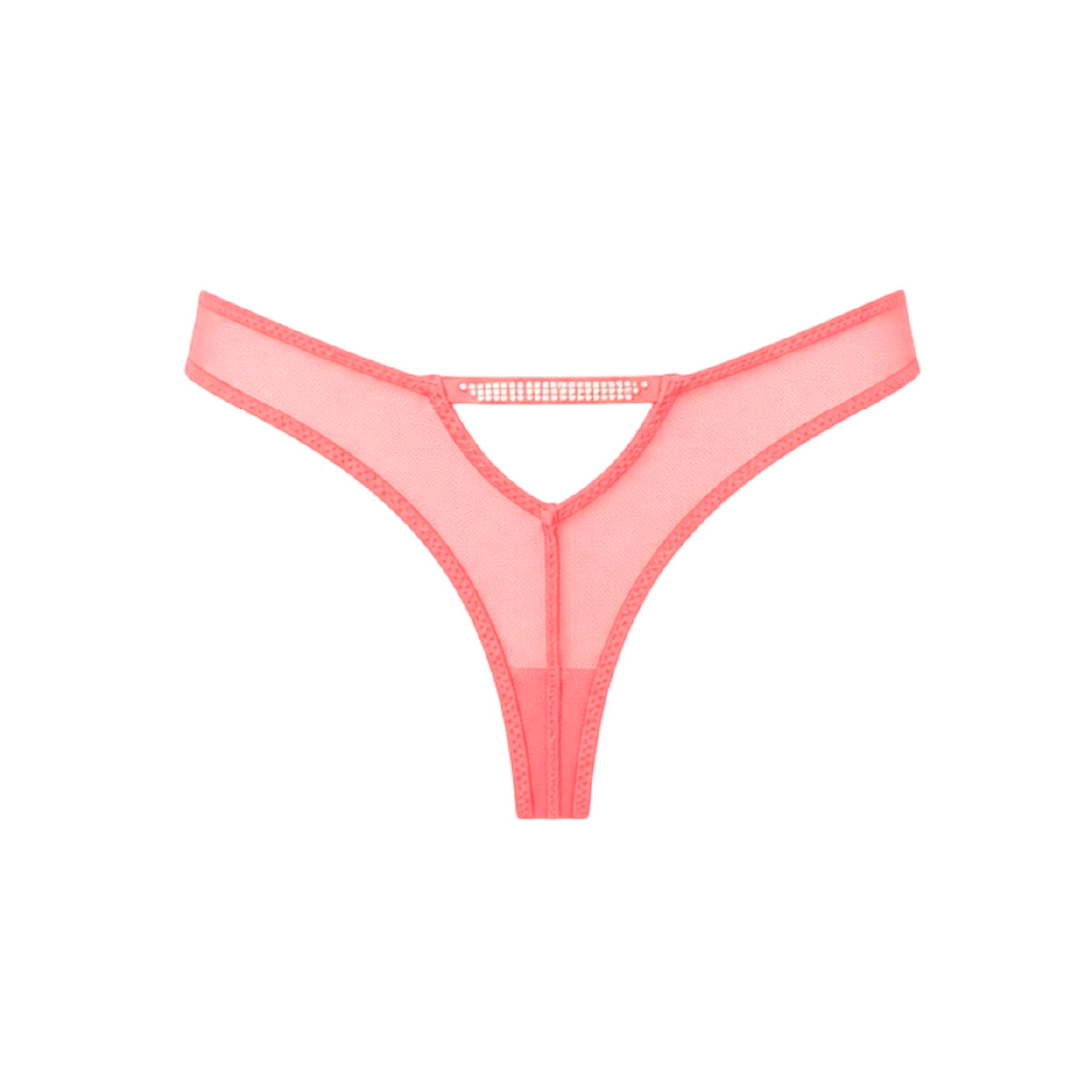 Pantie Tanga con Transparencias y Abertura Posterior