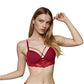 Bra Push Up 20307 Plunge con Encaje y Tiras Decorativas