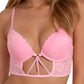 Bra Push Up 20626 Plunge con Encaje, Banda Ancha y Tiras