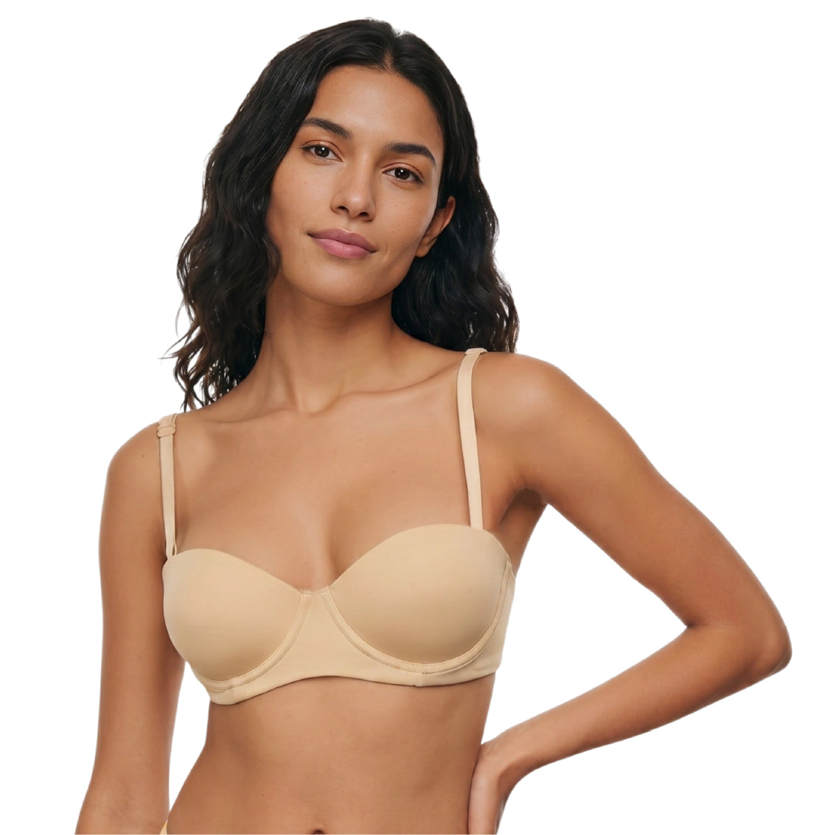 Bra Push Up de Tela Suave con Máximo Soporte y Tirantes Multiposición