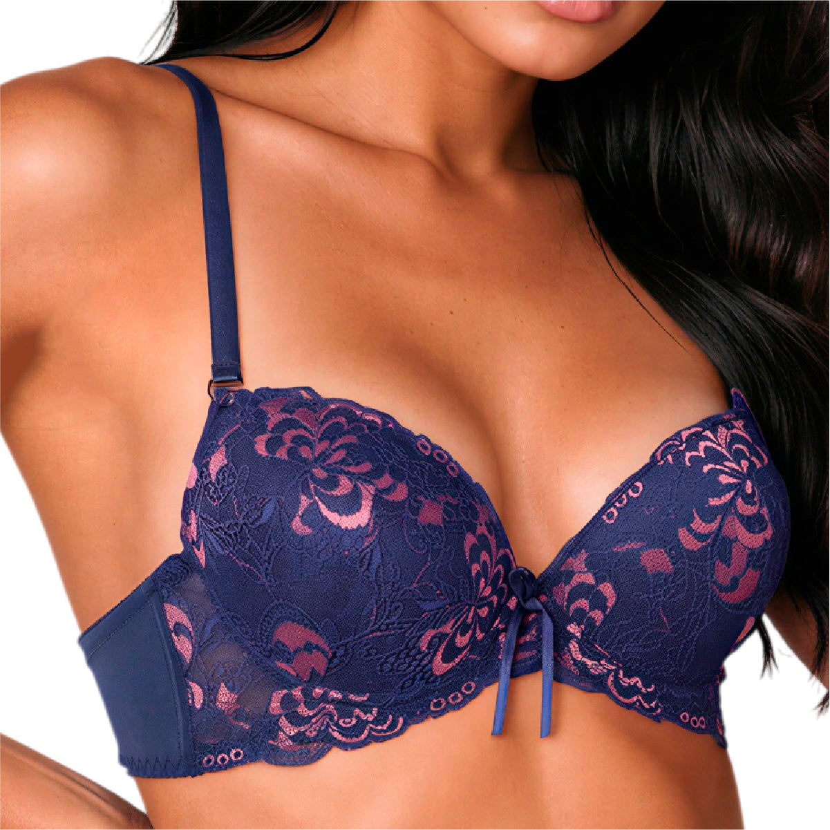 Bra Push Up Encaje Floral