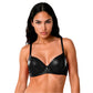 Bra Demi 20719 Copa Lisa Vinipiel con Tiras Laterales y Herrajes