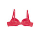 Bra Push Up 20732 Copa Lisa Satinado con Tirantes Brillantes de Pedrería
