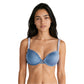 Bra Push Up con copa Lisa Satinado con Tirantes Brillantes de Pedrería