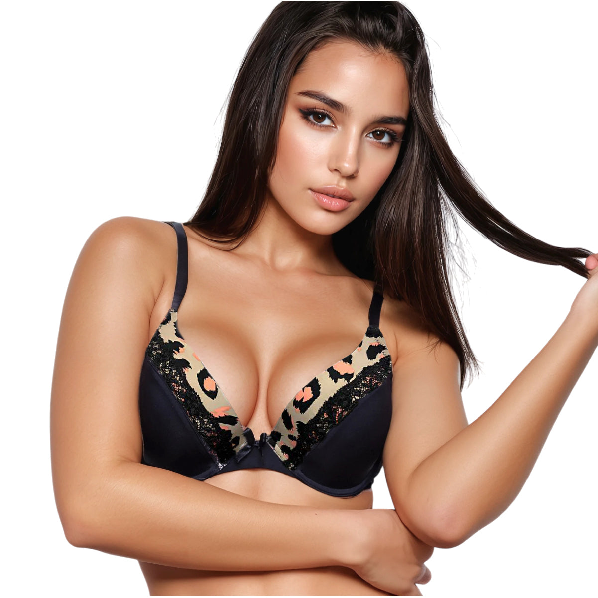 Bra Push Up de Encaje con Máximo Realce