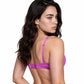 Bra Plunge de Tela Suave con Ajuste Natural