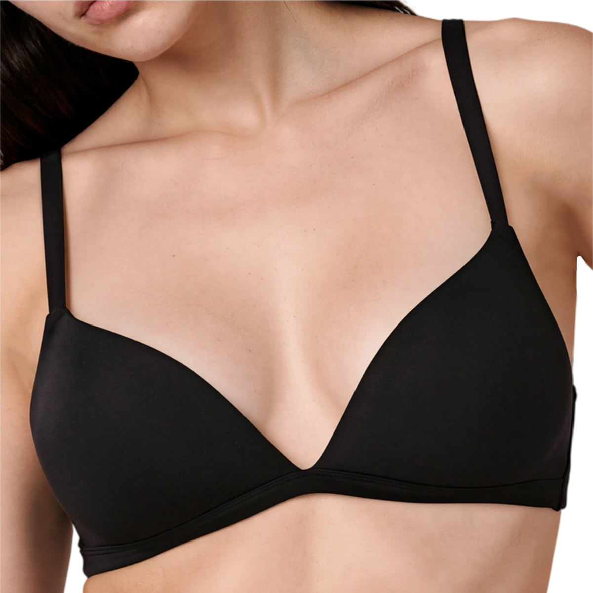 Bra Plunge con Escote Profundo y Natural