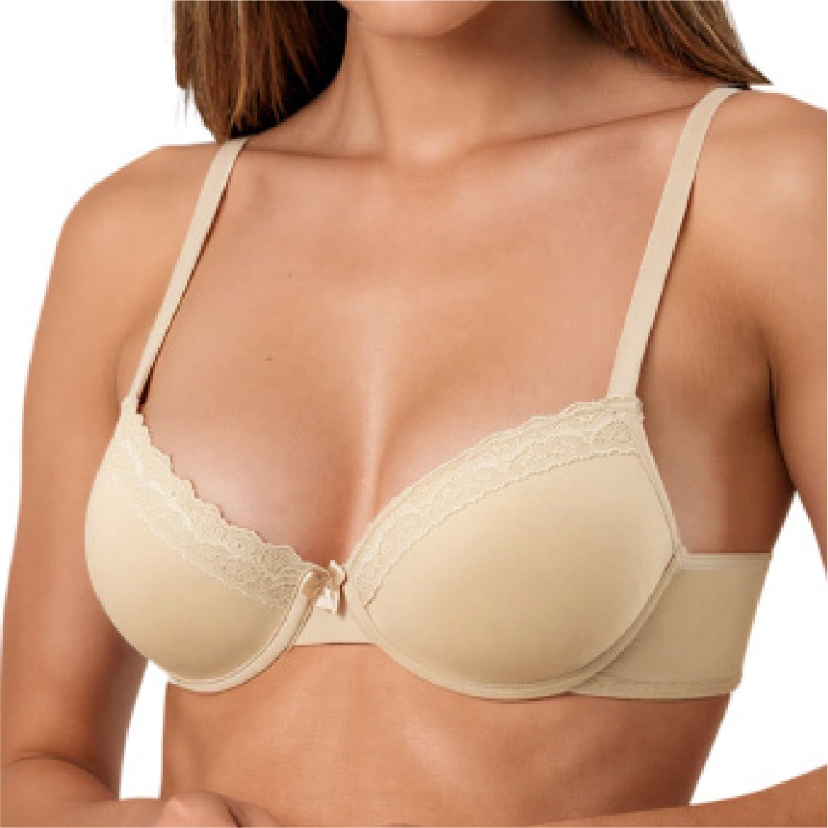 Bra Demi con Encaje Delicado y Escote Favorecedor