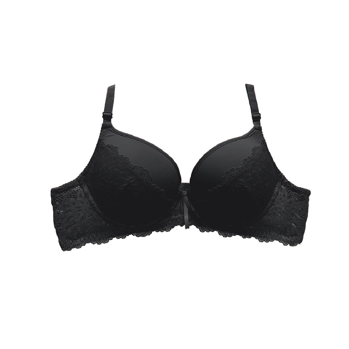 Bra Push Up con Encaje Cobertura Media con Realce